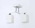 Светильник подвесной TR303111/2 WH/CH/FR белый/хром/белый матовый E27/2 max 40W 360*190*290
