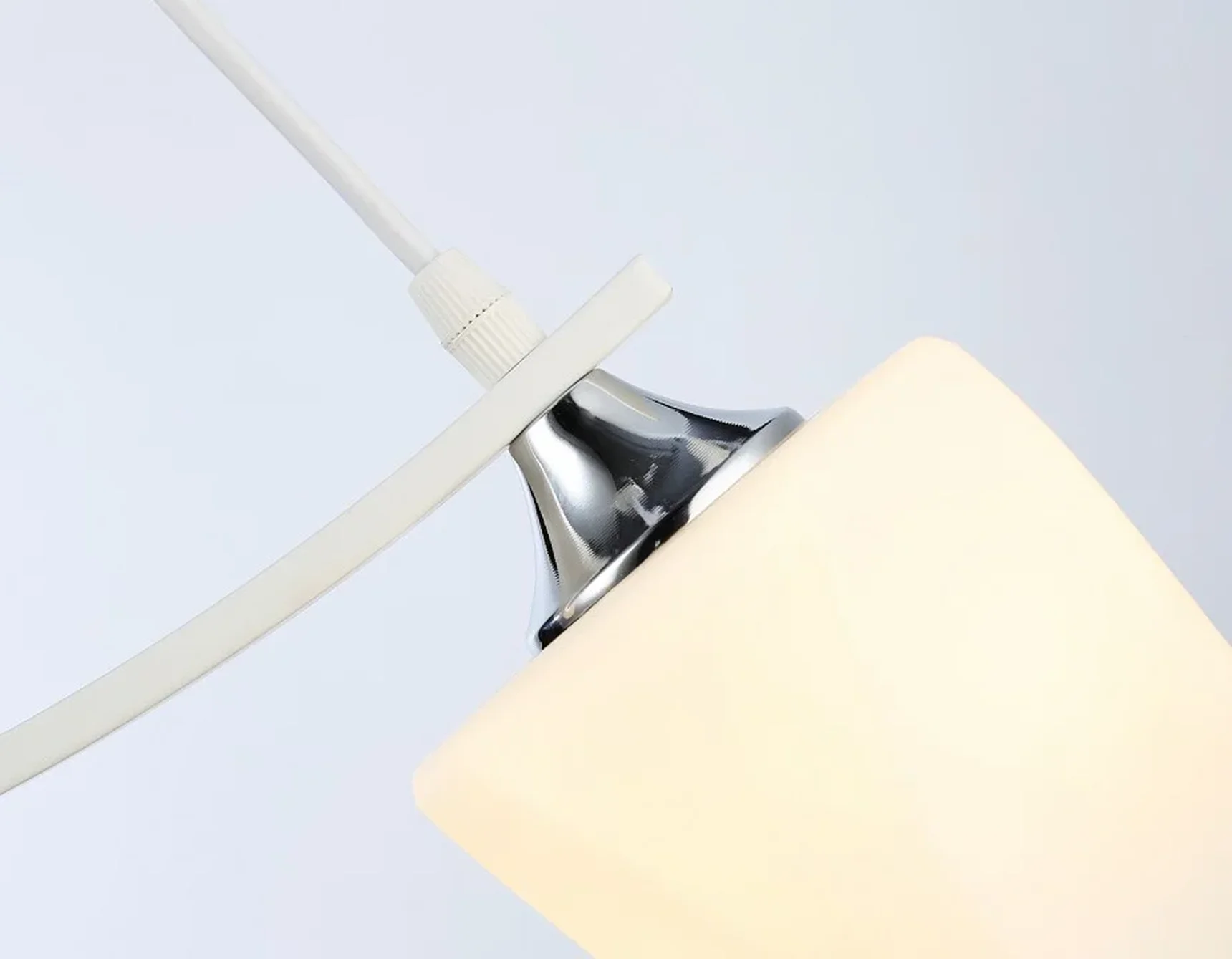 Светильник подвесной TR303154/2 WH/CH/FR белый/хром/белый матовый E27/2 max 40W 640*115*410