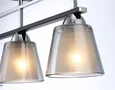 Светильник потолочный TR303235/3 BK/CH/SM/FR черный/хром/дымчатый/белый матовый E27*3 max 60W 550*120*250