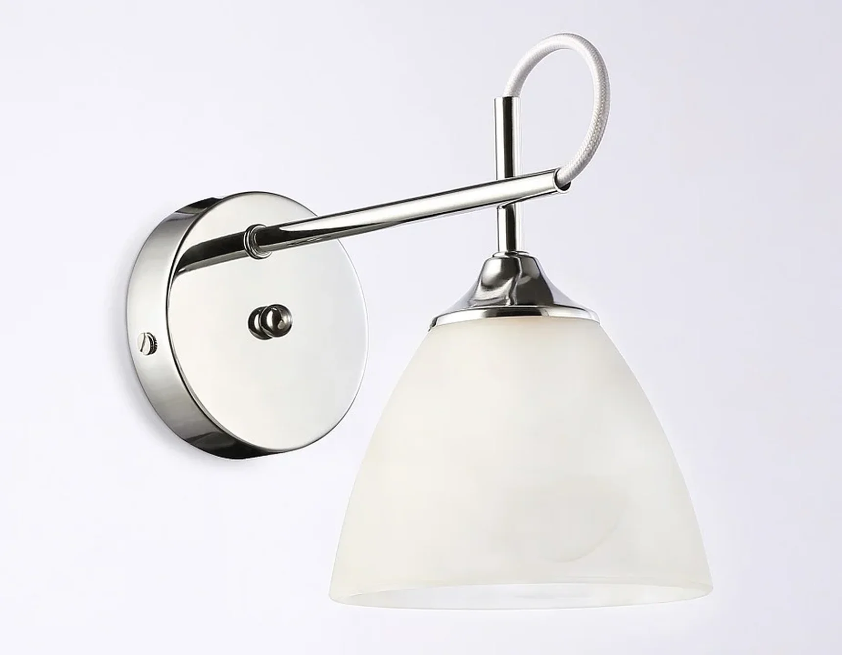 Настенный светильник TR3045 CH/FR хром/белый матовый E27 max 40W 215*135*225