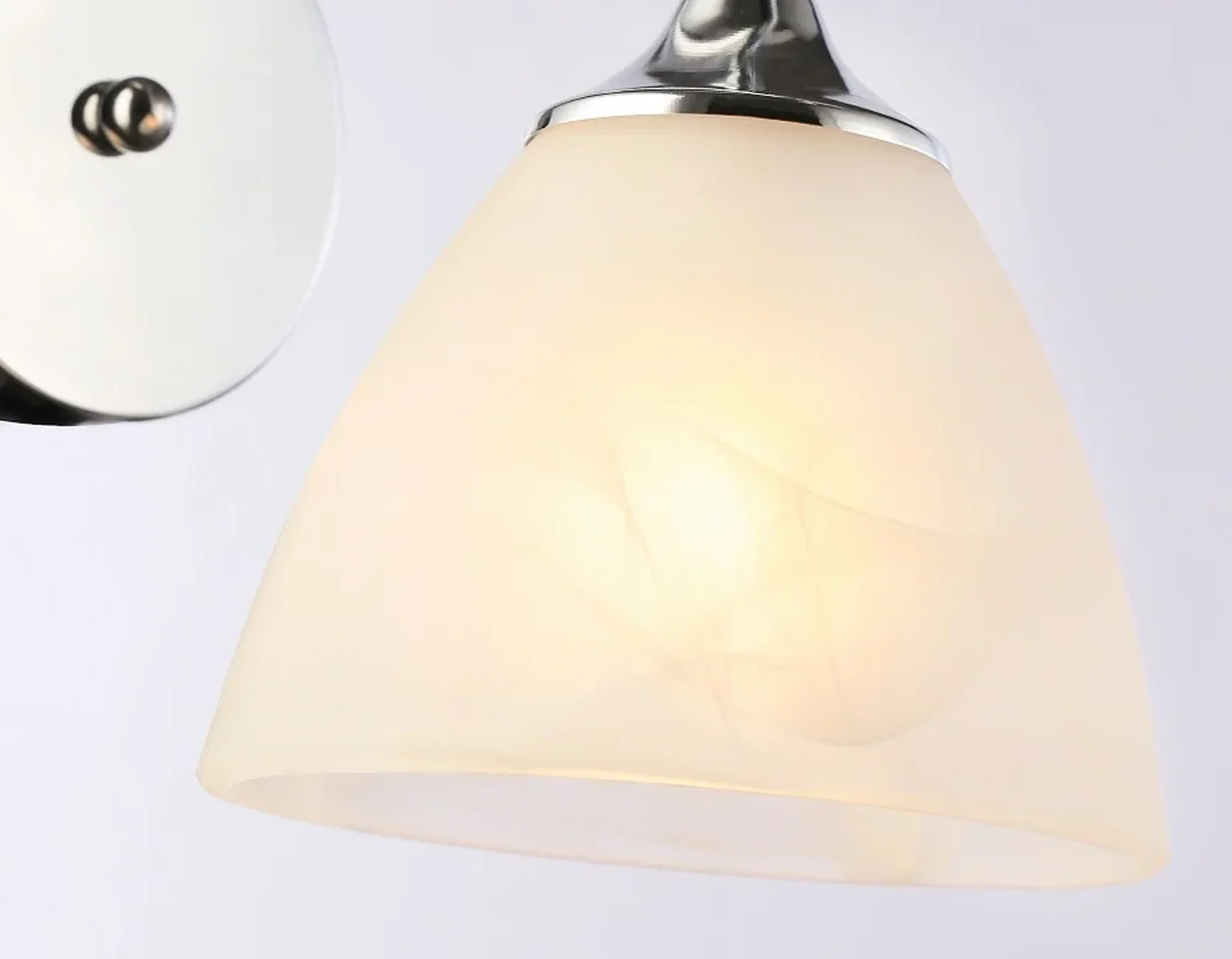 Настенный светильник TR3045 CH/FR хром/белый матовый E27 max 40W 215*135*225