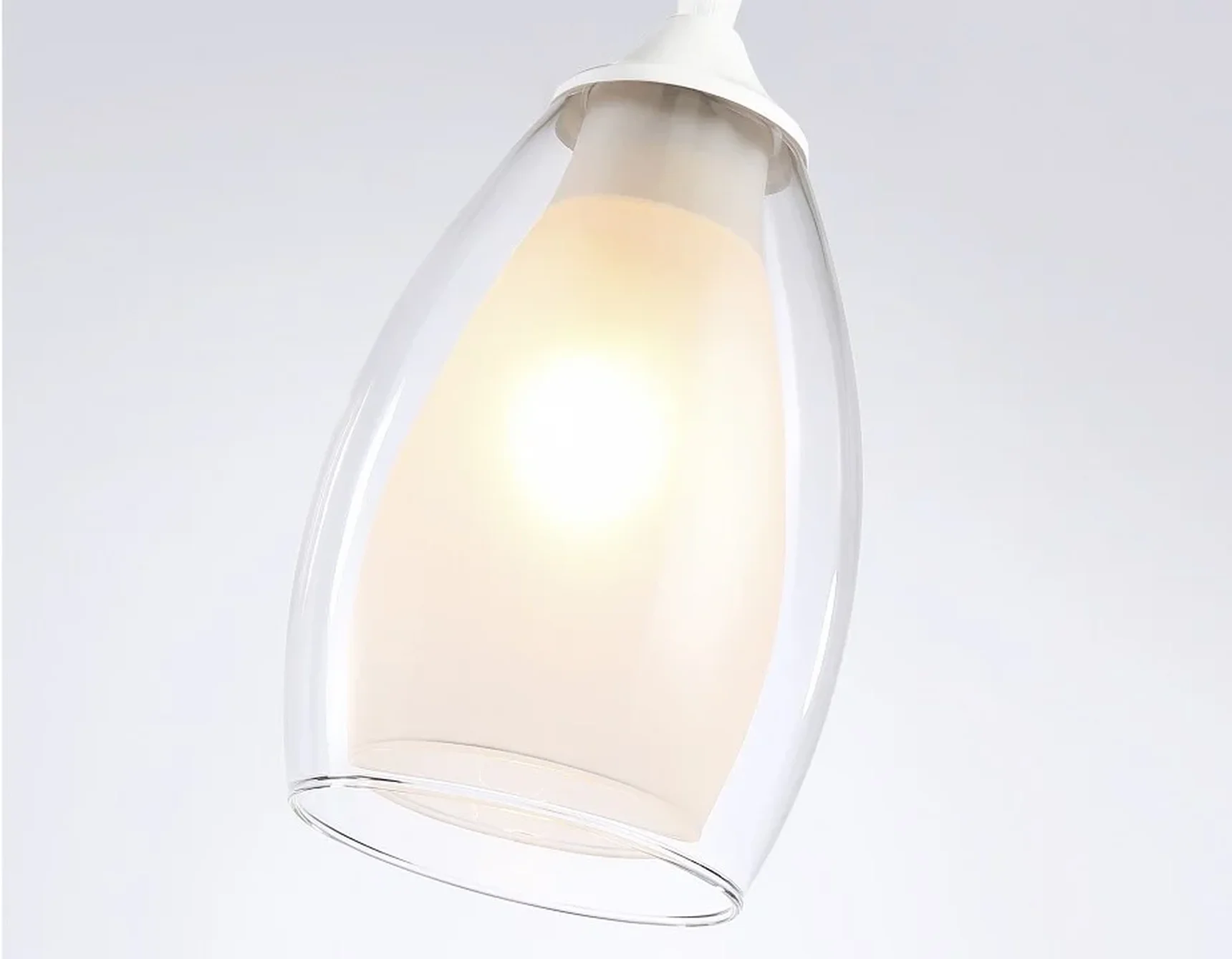 Подвесной светильник TR3534 WH/CL/FR белый/прозрачный/белый матовый E27 max 40W D120*800