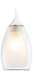 Подвесной светильник TR3534 WH/CL/FR белый/прозрачный/белый матовый E27 max 40W D120*800