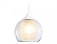 Подвесной светильник TR3538 WH/CL/FR белый/прозрачный/белый матовый E27 max 40W D130*800