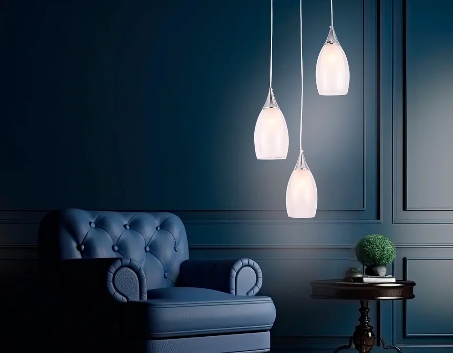 Подвесной светильник TR3548/3 CH/CL хром/прозрачный E14 max 40W 370*130*1000