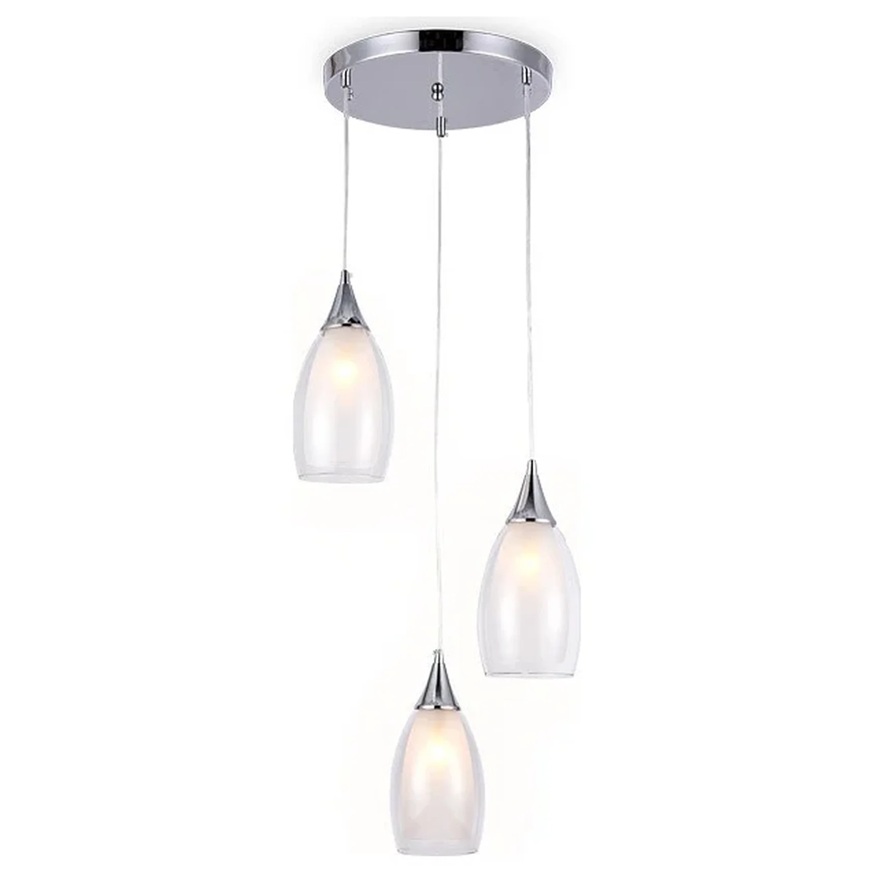 Подвесной светильник TR3548/3 CH/CL хром/прозрачный E14 max 40W 370*130*1000