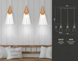 Подвесной светильник TR3669/3 BS/CL латунь/прозрачный E14/3 max 40W 590*120*850