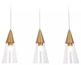 Подвесной светильник TR3669/3 BS/CL латунь/прозрачный E14/3 max 40W 590*120*850