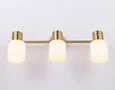 Настенно-потолочный спот TR3972/3 BS/FR латунь/белый матовый E27*3 max 40W 460*80*140