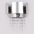Настенный светильник с хрусталем TR5250/2 SL/CL серебро/прозрачный E14/2 max 40W 270*240*150