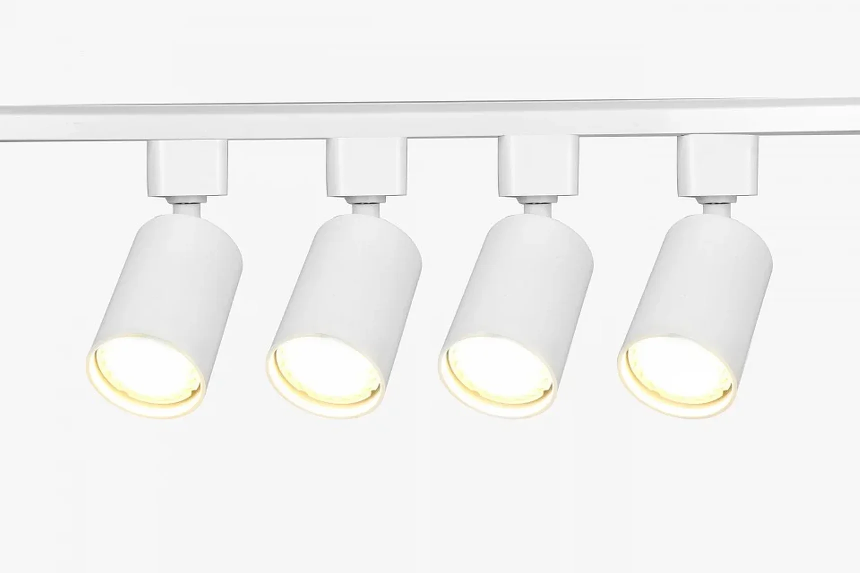 Комплект ЭРА TR70-SET4-GU10-WH трековых светильников однофазных 4 шт под лампу с шинопроводом 80 см белый