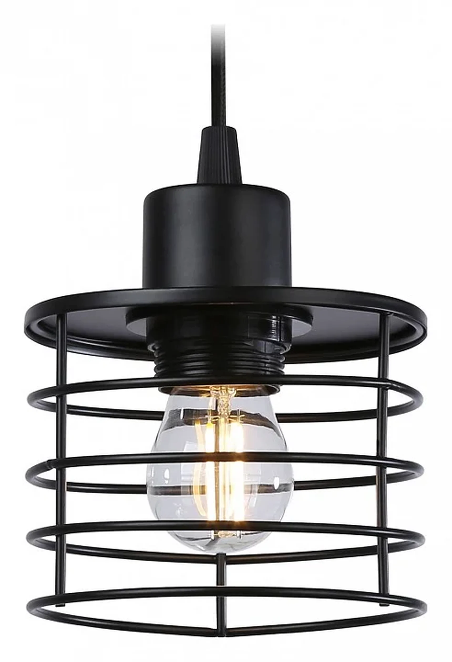 Подвесной светильник в стиле лофт TR8068 BK черный E27 max 40W D120*950