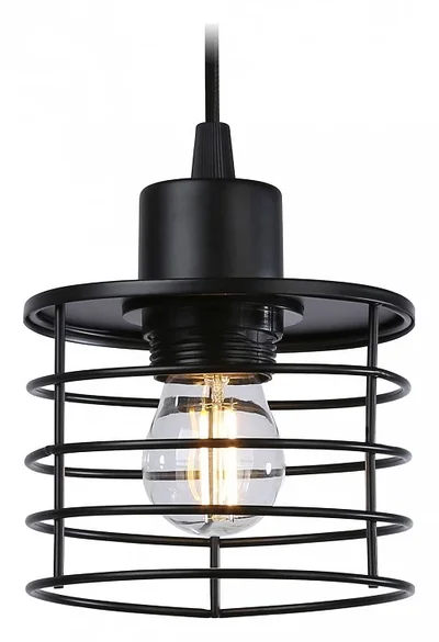 Подвесной светильник в стиле лофт TR8068 BK черный E27 max 40W D120*950