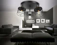 Потолочный светильник в стиле лофт TR8092/3 BK/CH черный/хром E27*3 max 40W D372*190