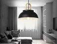 Подвесной светильник в стиле лофт TR8192 BK/LW черный/светлое дерево E27 max 40W D290*900