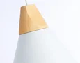 Подвесной светильник в стиле лофт TR8195 WH/LW белый/светлое дерево E27 max 40W D230*935