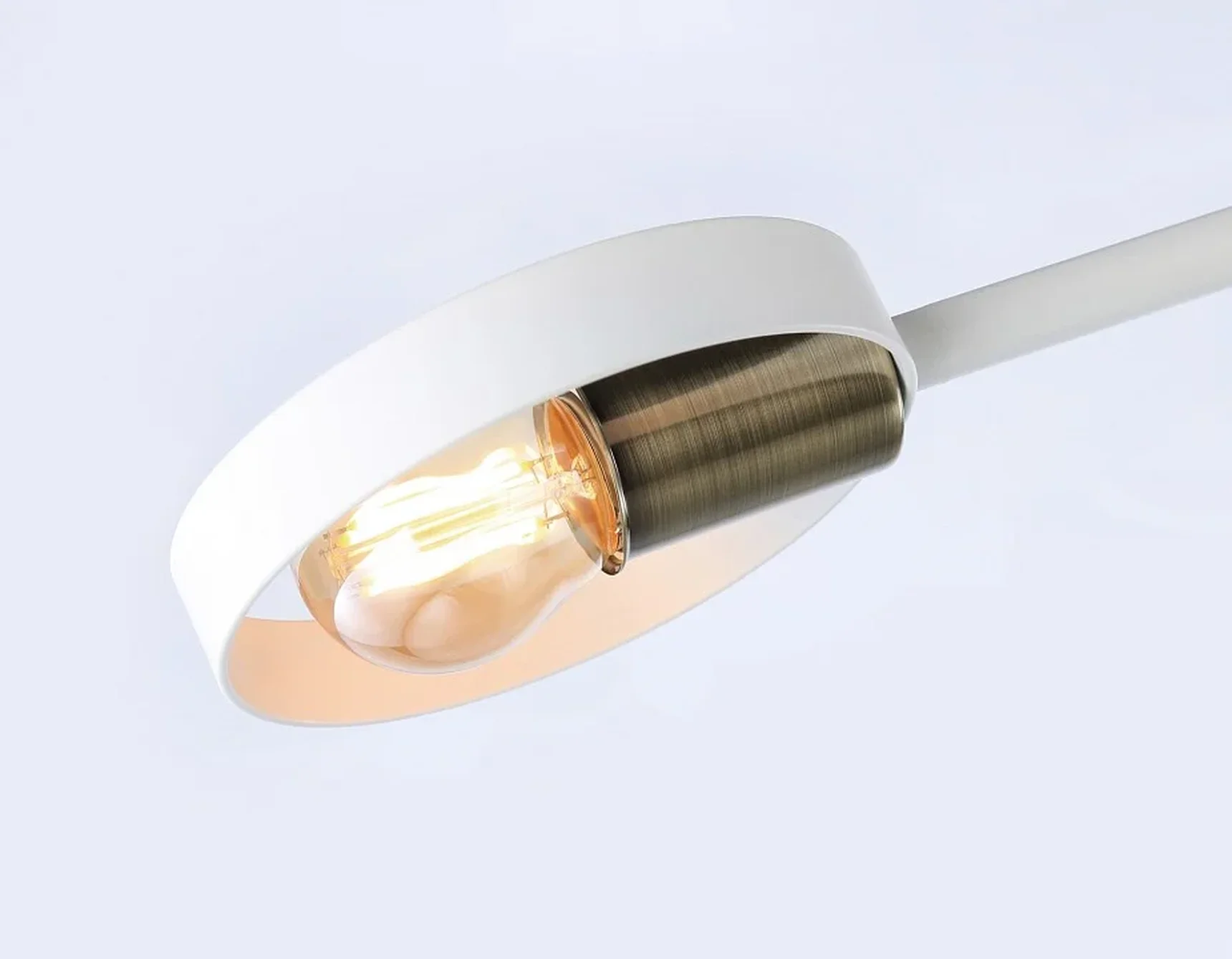 Подвесной светильник со сменной лампой TR8222/2 WH/SB белый/бронза E27/2 max 40W 510*165*190