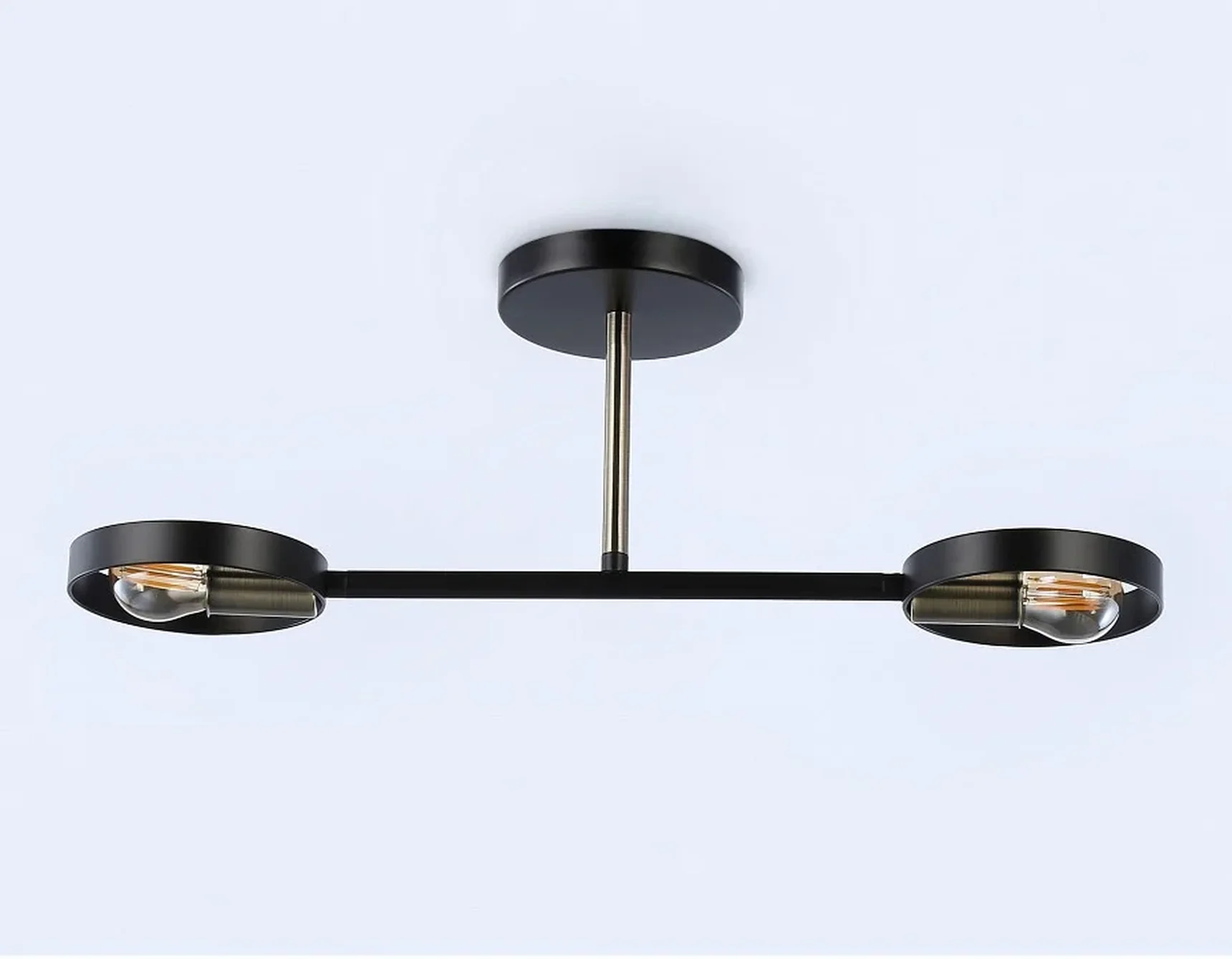 Подвесной светильник со сменной лампой TR8225/2 BK/SB черный/бронза E27/2 max 40W 510*165*190