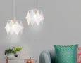 Подвесной светильник в стиле лофт TR8420 WH/GD белый/золото E14 max 40W D285*1000