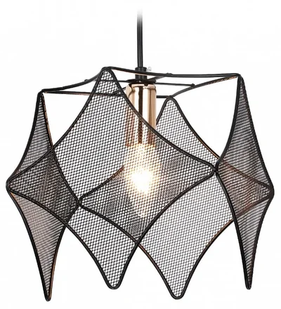 Подвесной светильник в стиле лофт TR8421 BK/GD черный/золото E14 max 40W D285*1000