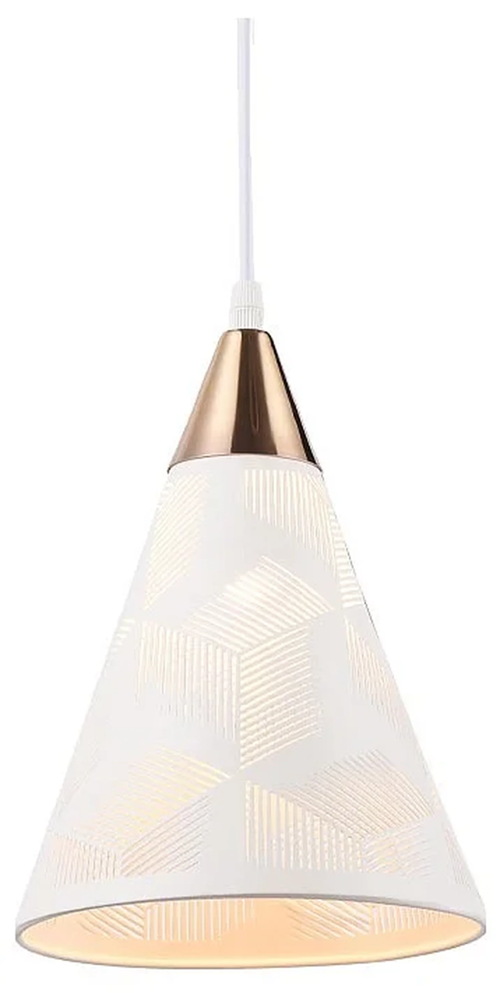 Светильник подвесной TR8429 WH/FGD белый/золото E27 max 40W D180*800