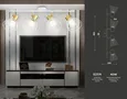 Настенно-потолочный спот в стиле лофт TR8603/4 WH/GD белый/золото E27*4 max 465*154*230