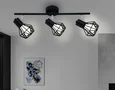 Настенно-потолочный спот в стиле лофт TR8622/3 BK/CH черный/хром E27*3 max 40W 460*91*175