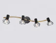 Светильник накладной TR8658/4 BK/GD черный/золото E14/4 max 60W 750*100*185