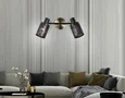 Светильник накладной TR8668/2 BK/SB чёрный/бронза E14/2 max 60W 360*100*190