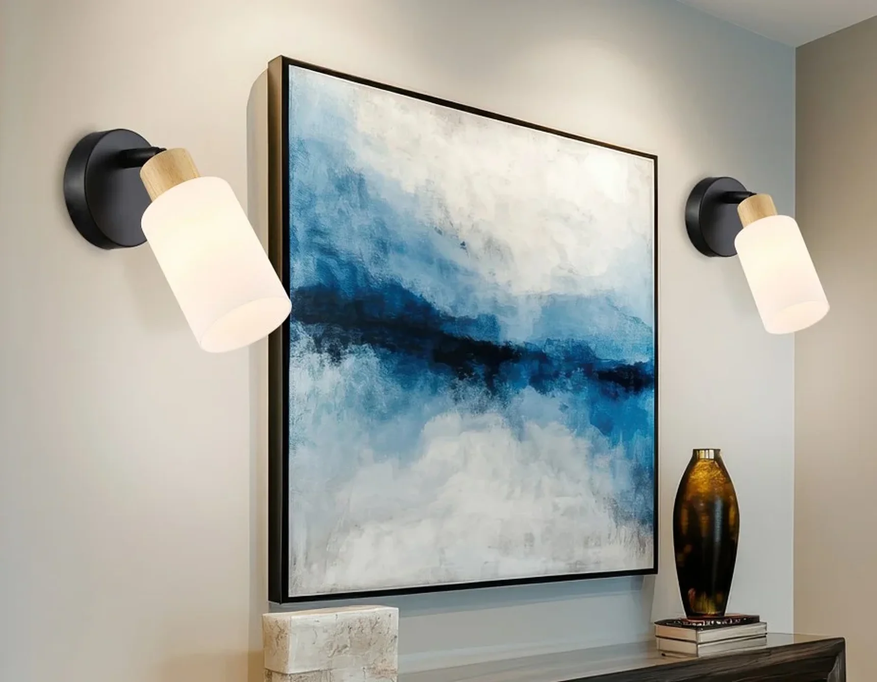 Светильник накладной TR8720 BK/WD черный/дерево E14 max 60W 175*100*160
