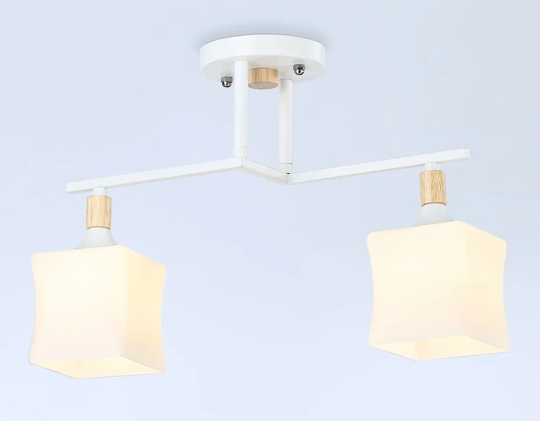 Светильник подвесной TR9484/2 WH/FR белый/белый матовый E27/2 max 40W 405*175*280