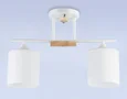 Светильник подвесной TR9541/2 WH/FR белый/белый матовый E27/2 max 40W 435*120*280