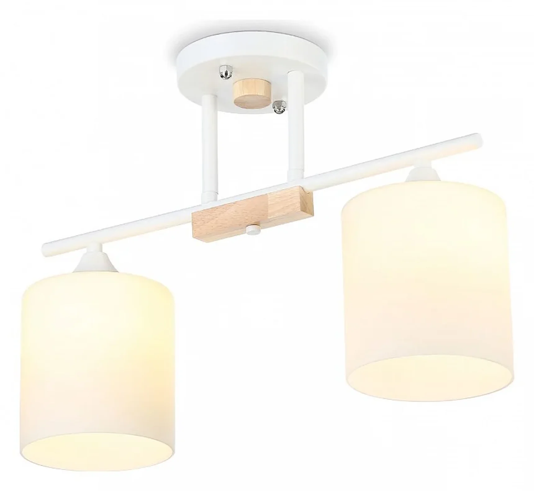 Светильник подвесной TR9541/2 WH/FR белый/белый матовый E27/2 max 40W 435*120*280