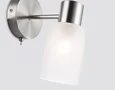 Настенный светильник с выключателем E14*1, TR9578 SN сатин E14 max 40W 175*100*195