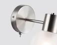 Настенный светильник с выключателем E14*1, TR9578 SN сатин E14 max 40W 175*100*195