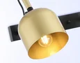 Настенно-потолочный спот TR97106/2 GD/BK золото/черный E27*2 max 40W D130*223*273