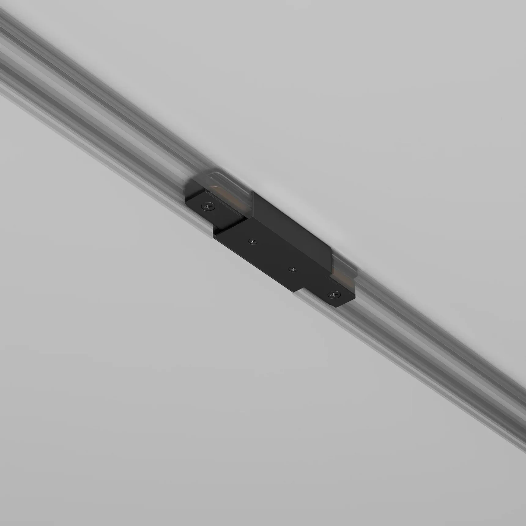 Прямой коннектор питания с вводом питания Unity черный, TRA001CB-11B