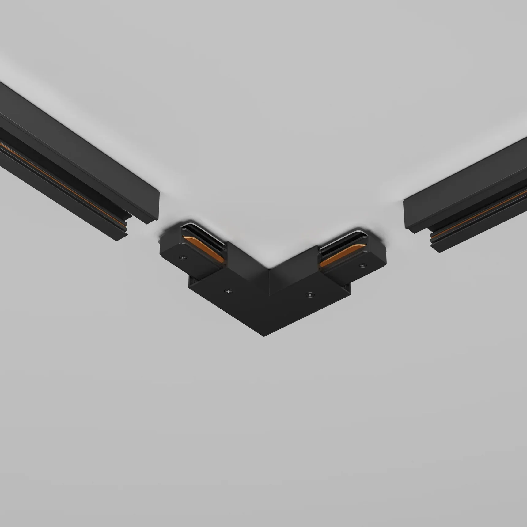 Угловой коннектор питания с вводом питания Unity черный, TRA001CLB-11B