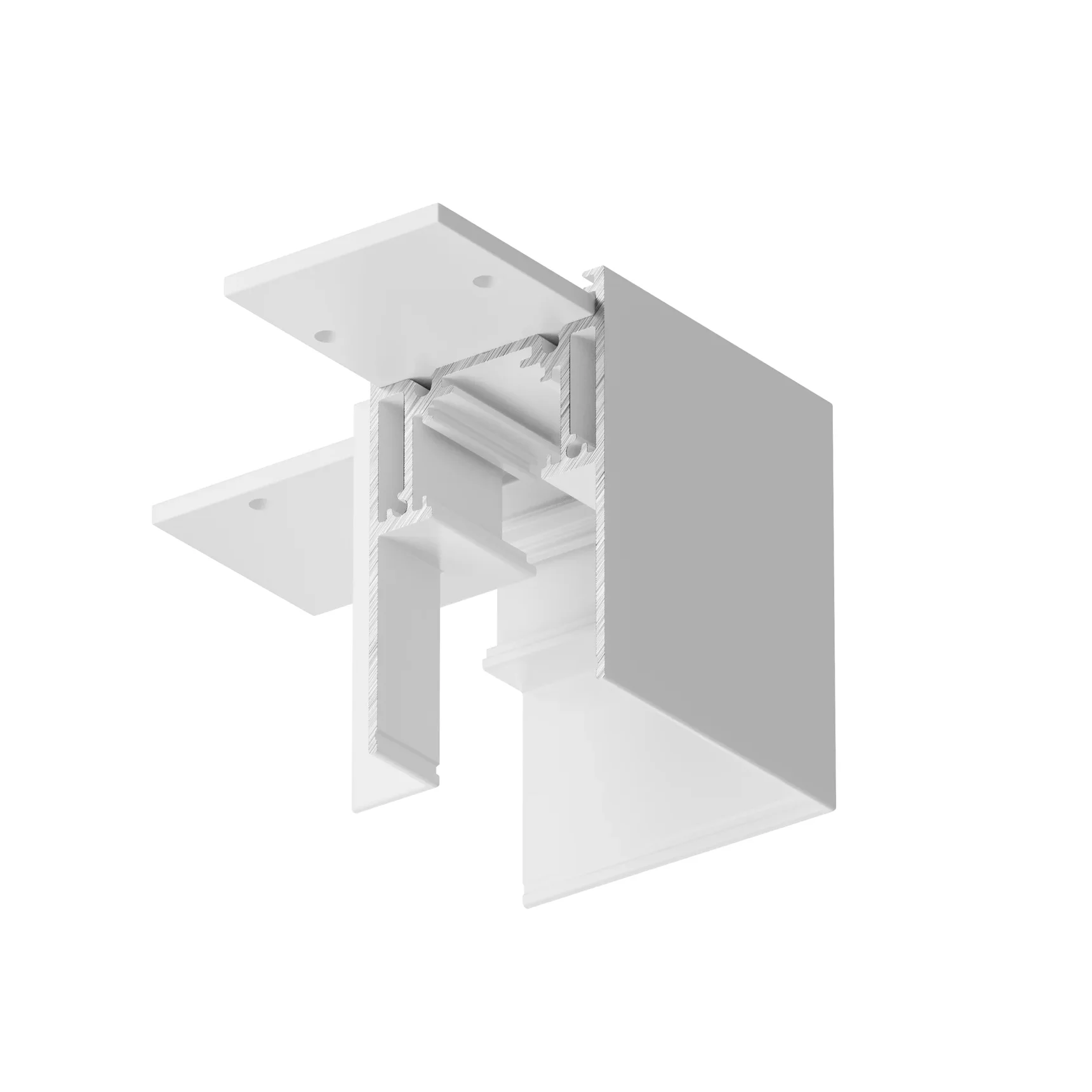 Угловой коннектор S35 накладной белый, TRA004CL-21W