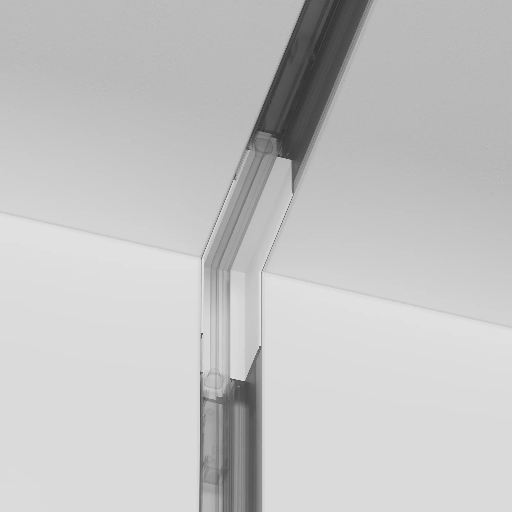 Угловой коннектор внутренний S35 встраиваемый белый, TRA004ICL-22W