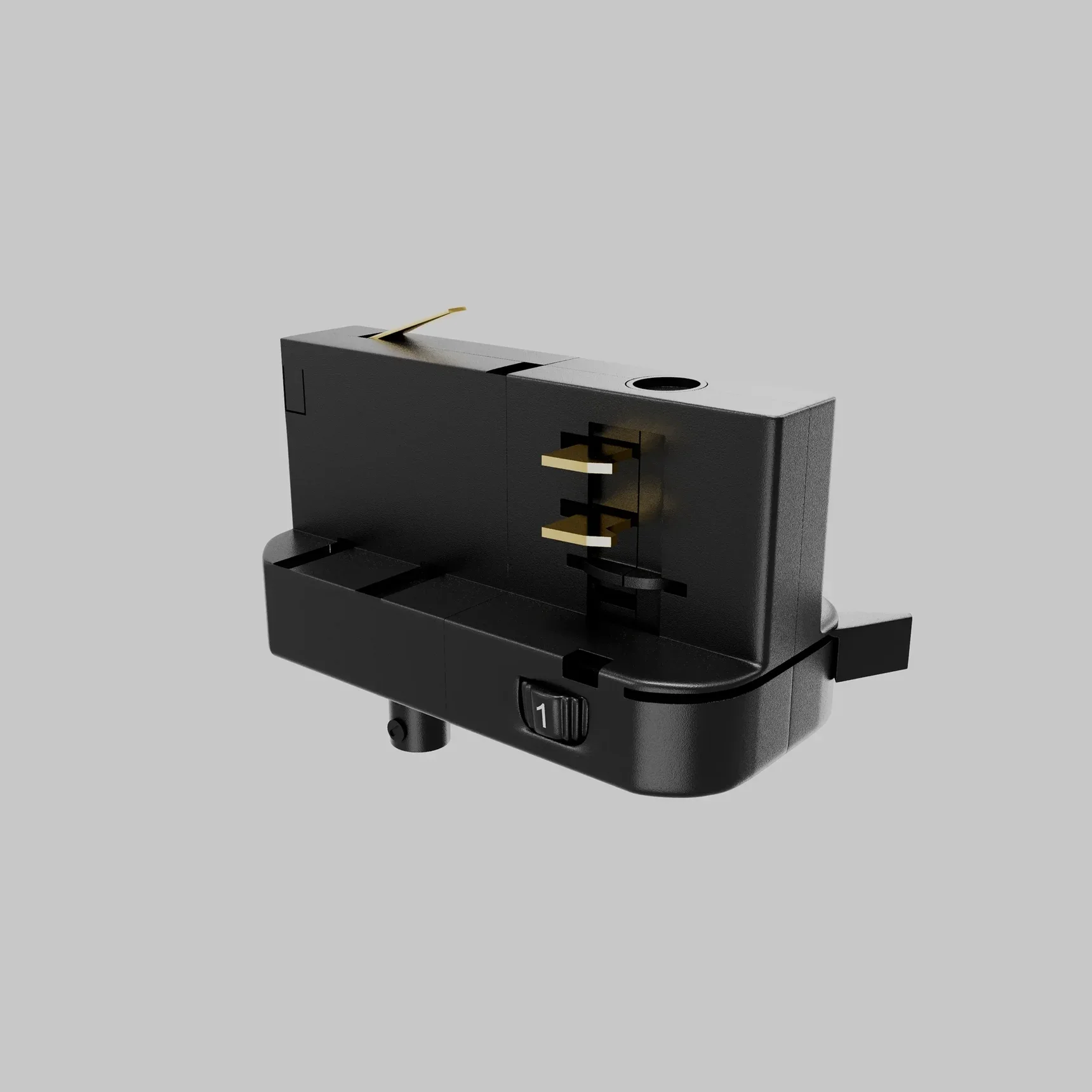 Коннектор для подвесного светильника Trinity TRA005-3-A-B, черный, TRA005-3-A-B