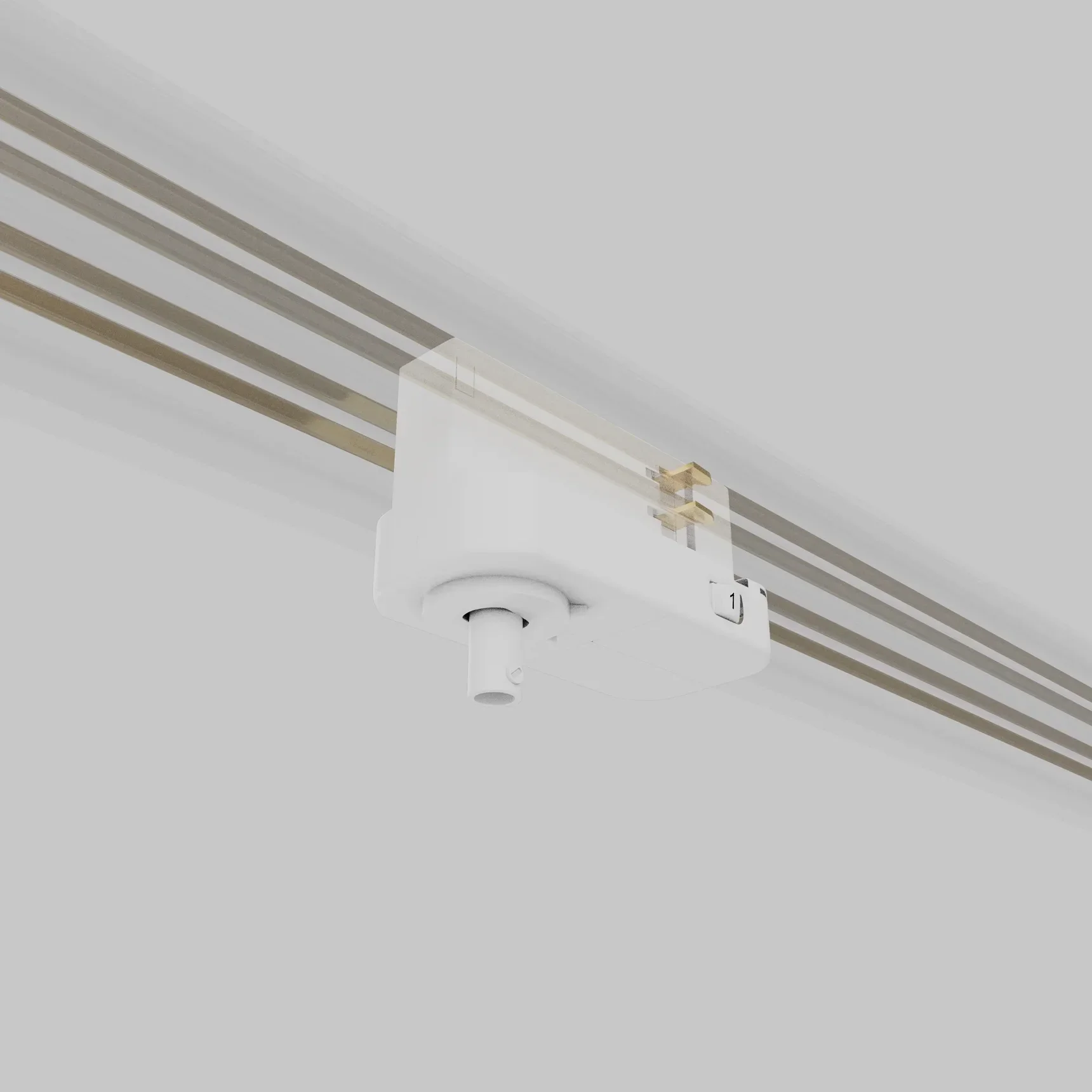 Коннектор для подвесного светильника Trinity TRA005-3-A-W, белый, TRA005-3-A-W