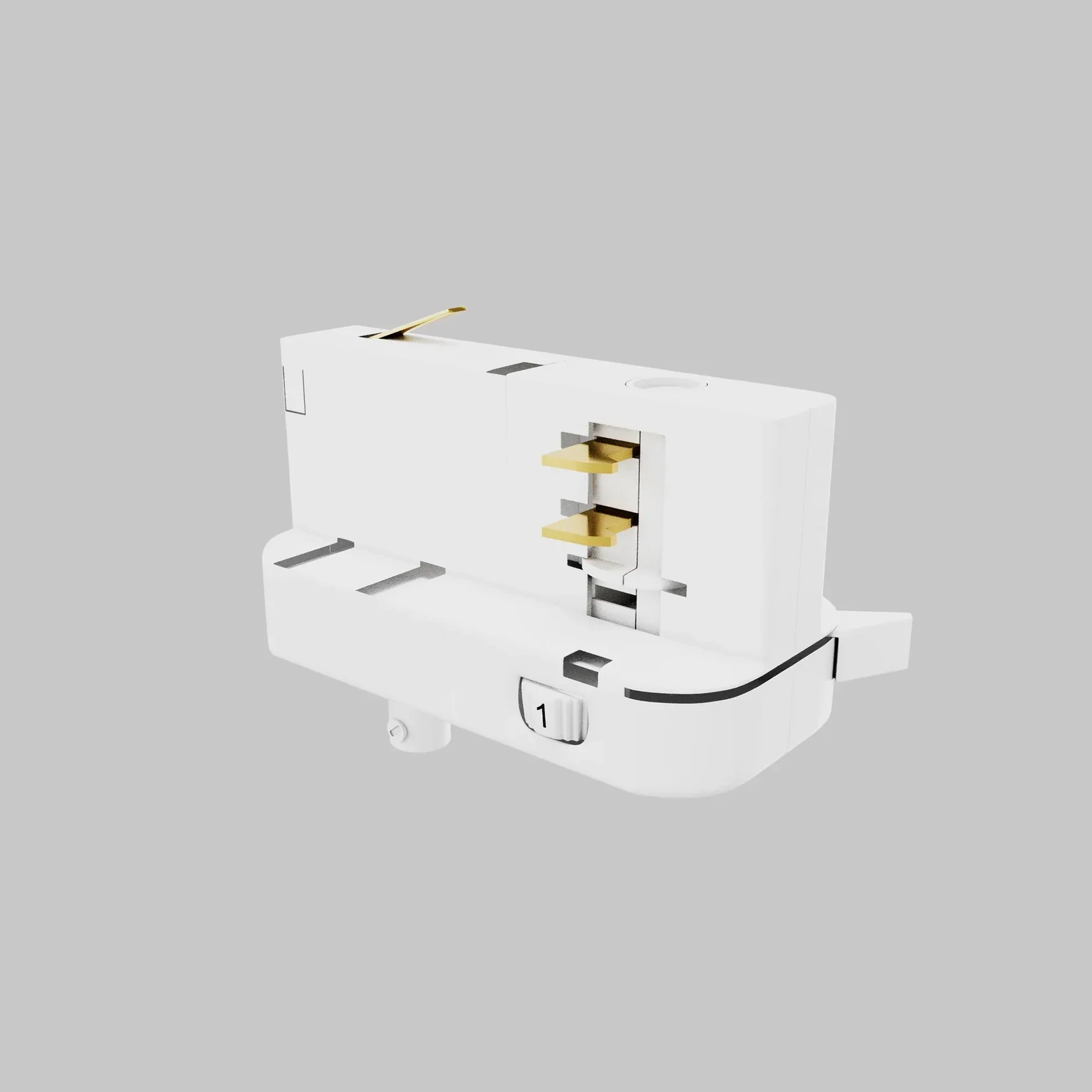 Коннектор для подвесного светильника Trinity TRA005-3-A-W, белый, TRA005-3-A-W