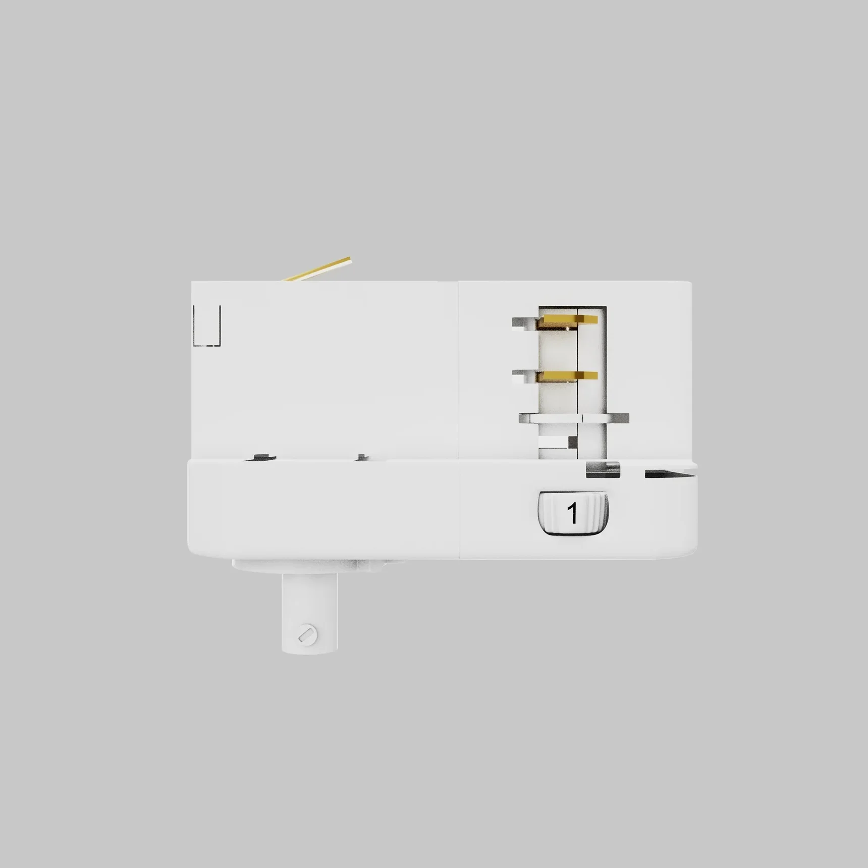 Коннектор для подвесного светильника Trinity TRA005-3-A-W, белый, TRA005-3-A-W