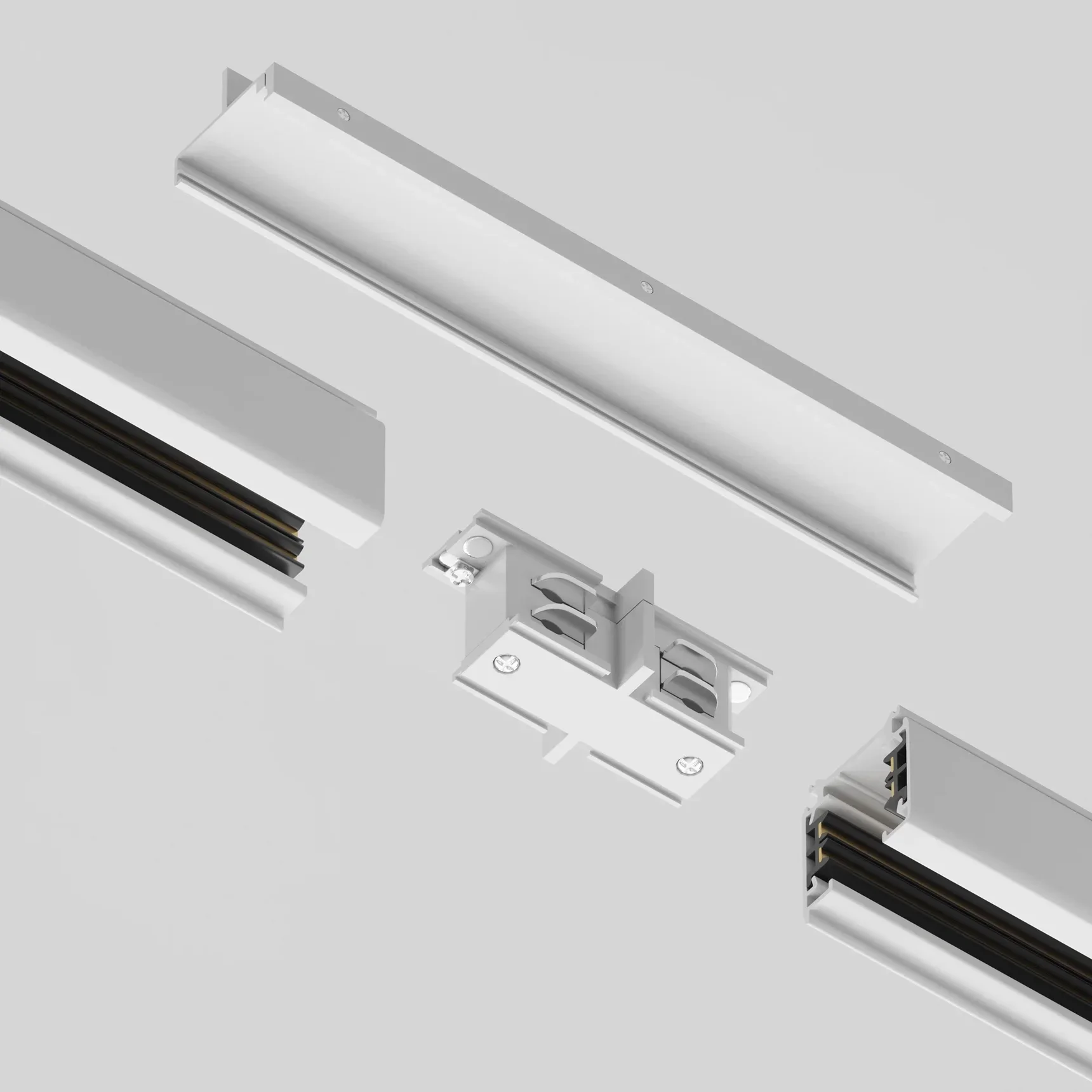 Коннектор прямой внутренний Trinity белый, TRA005CI-31W