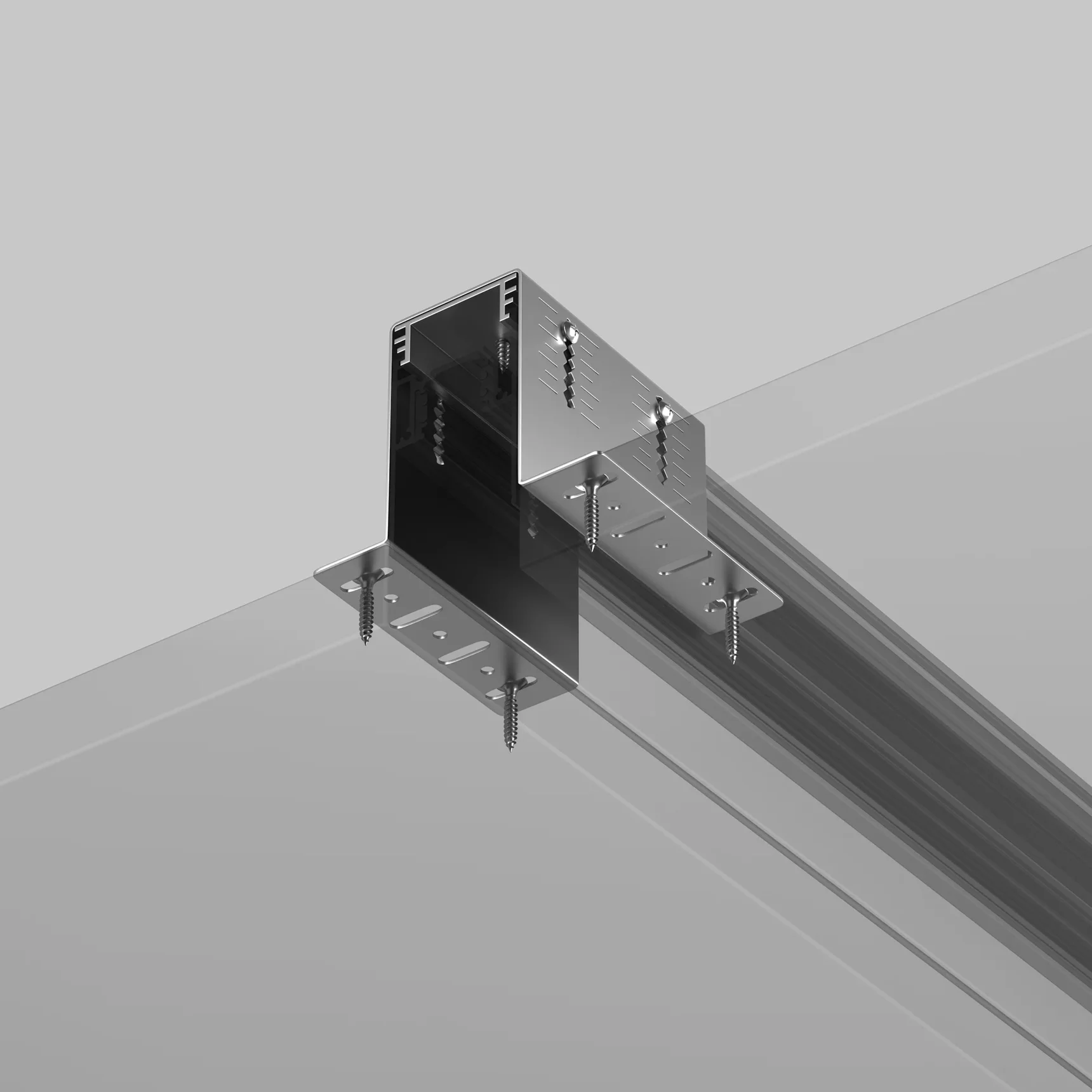 Крепеж для установки шинопровода Gravity в деревянный потолок, TRA010HCB