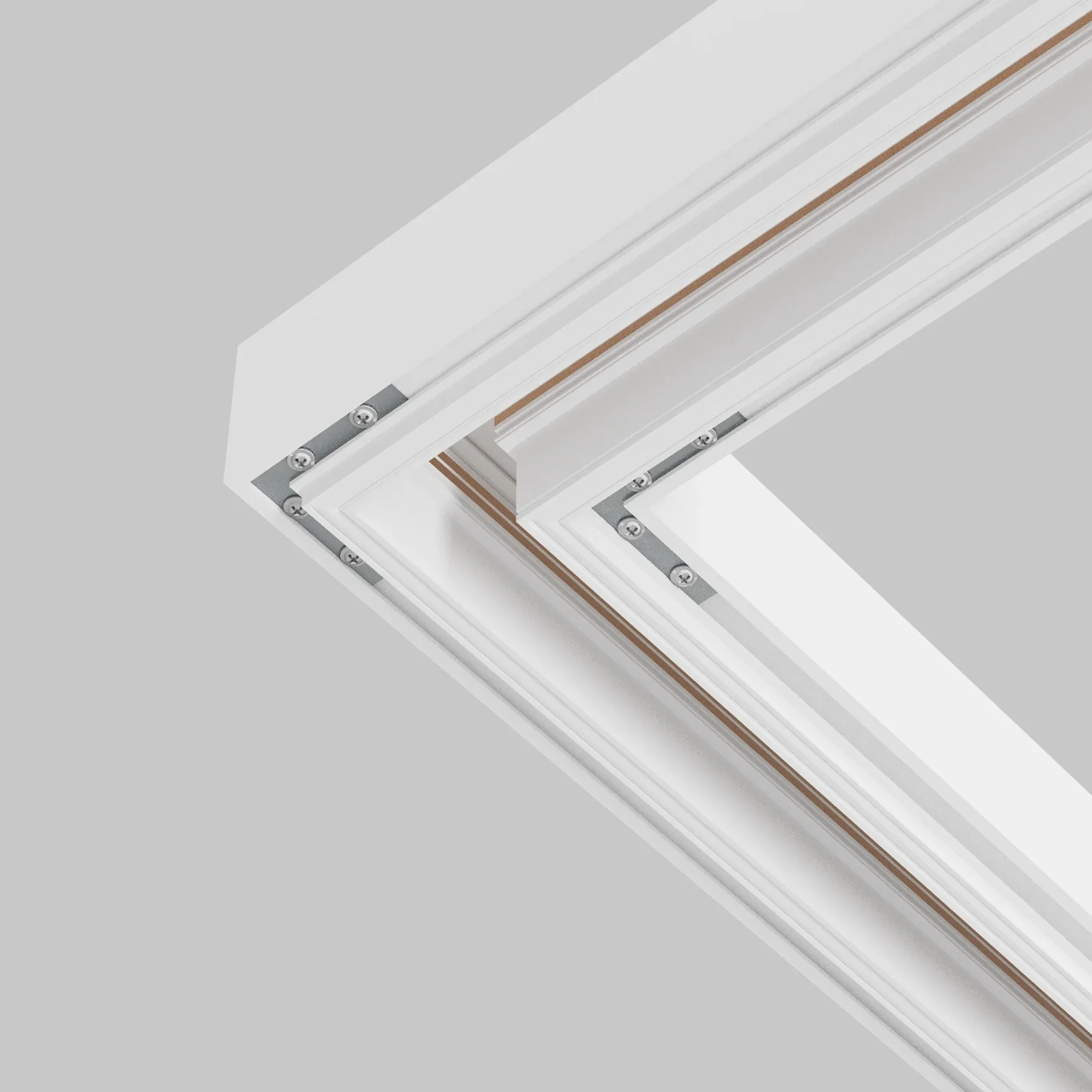 Комплект угловых плоских соединителей для демпферного шинопровода , 4 шт, TRA034D-CL-42S