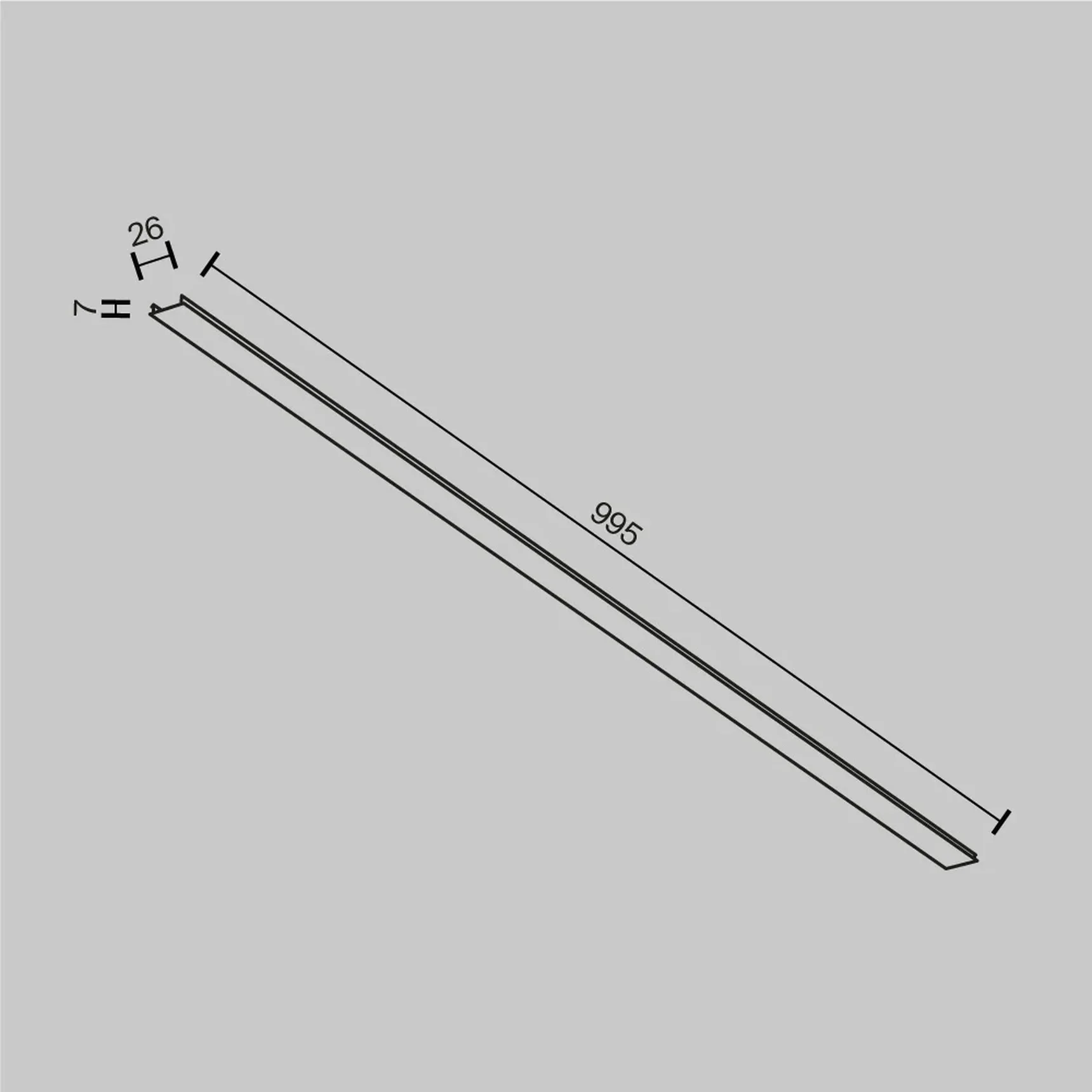 Декоративная накладка 1шт Exility черный, TRA034DO-1B