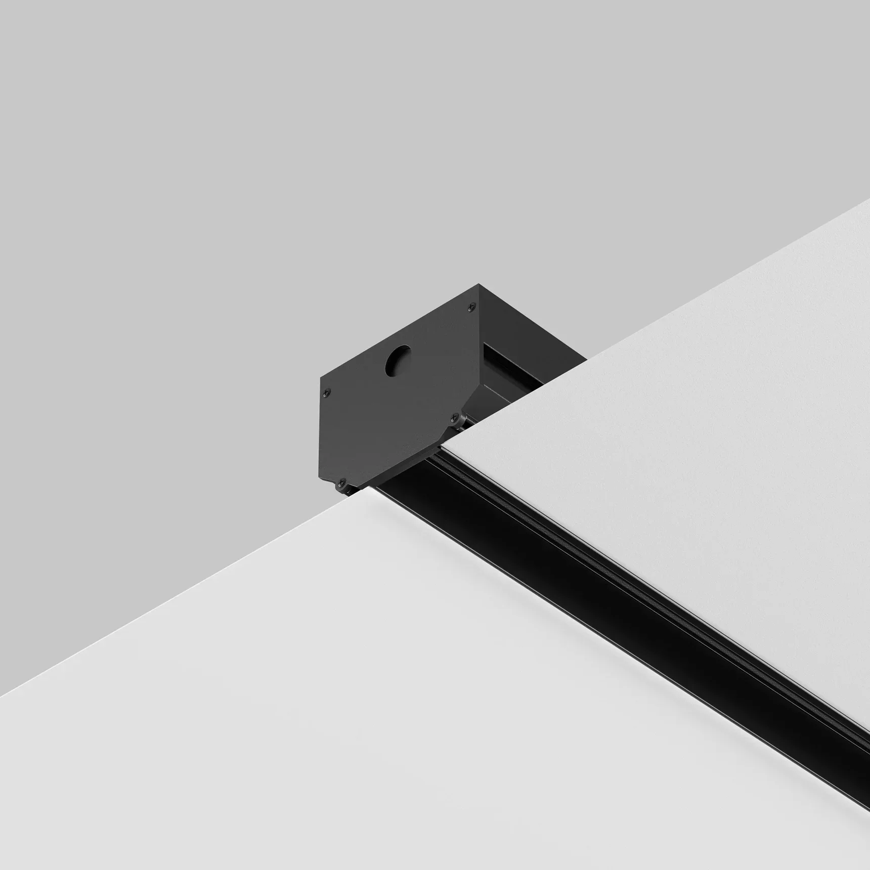 Комплект заглушек к шинопроводу Exility для монтажа в натяжной ПВХ потолок (внешняя 2 шт+внутренняя 2 шт), TRA034EC-SCH-42B