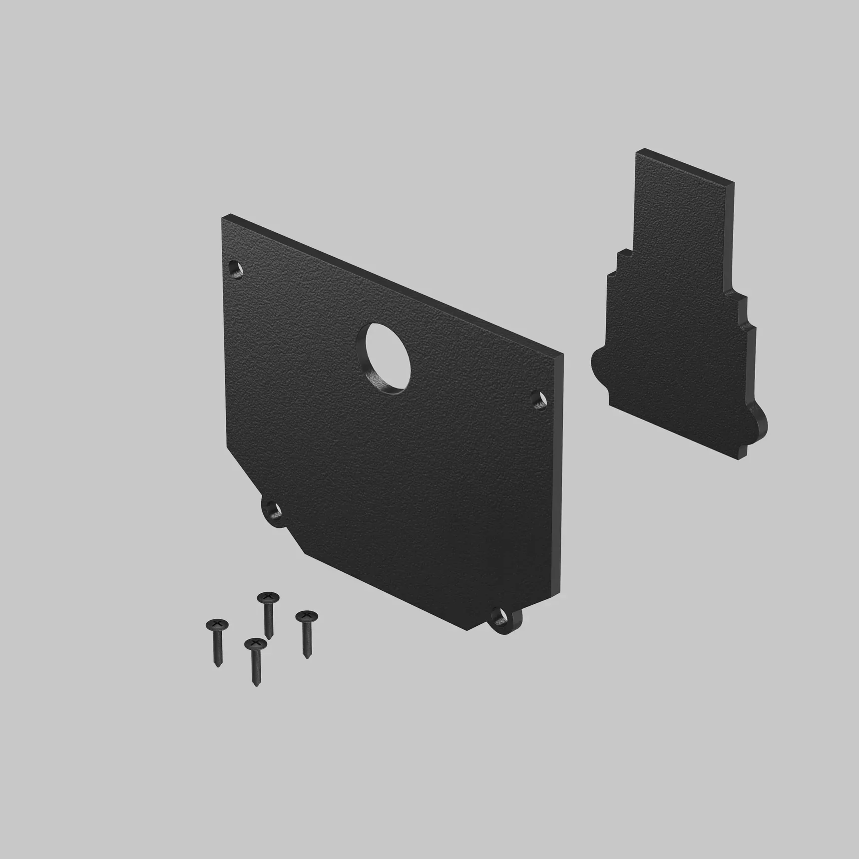 Комплект заглушек к шинопроводу Exility для монтажа в натяжной ПВХ потолок (внешняя 2 шт+внутренняя 2 шт), TRA034EC-SCH-42B